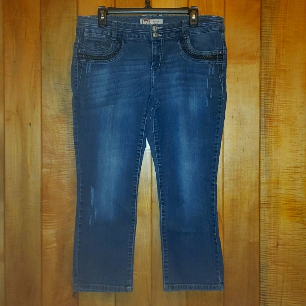 L.e.i. Ashley low-rise capris